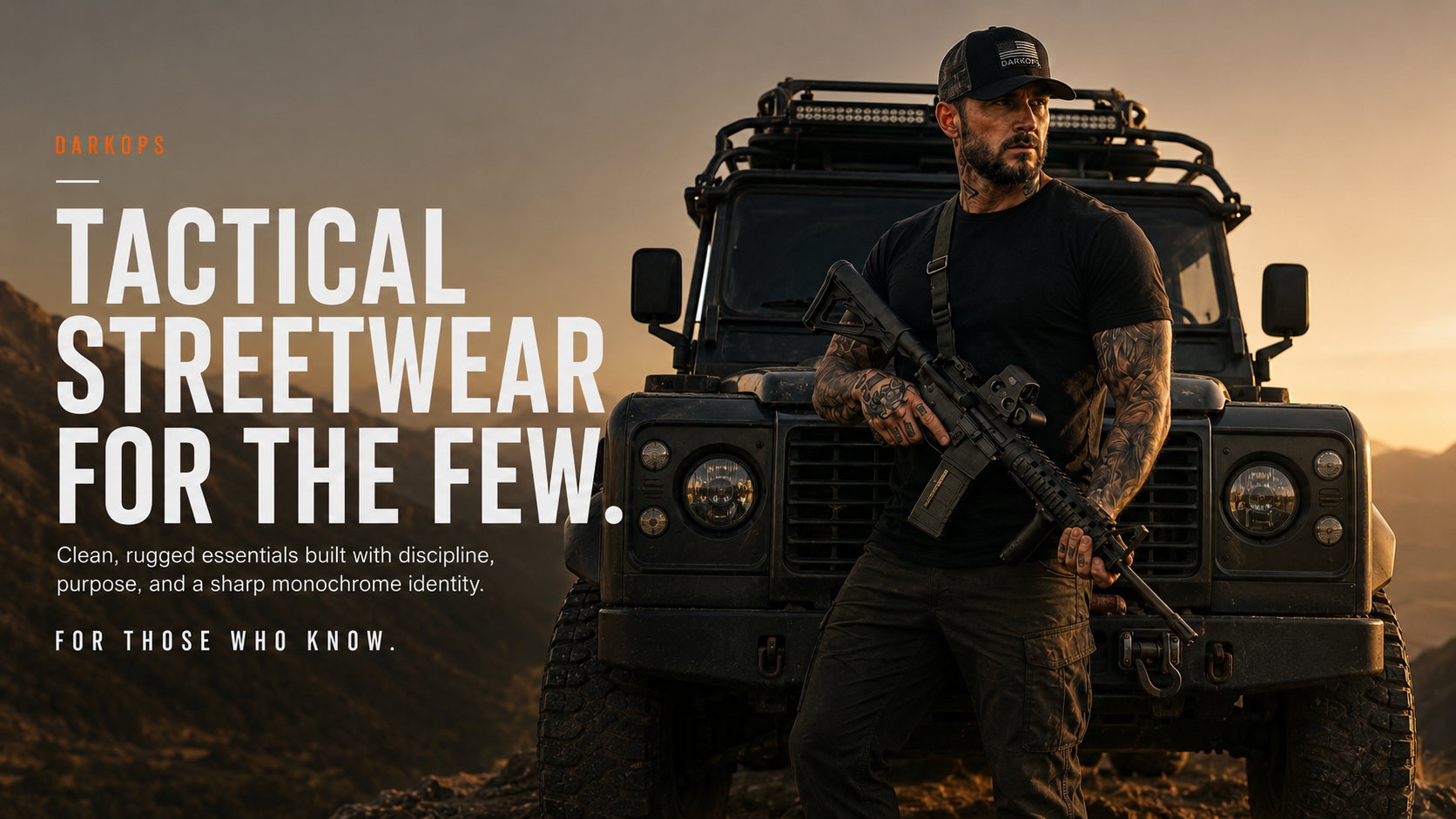 DarkOps tactical streetwear — For Those Who Know