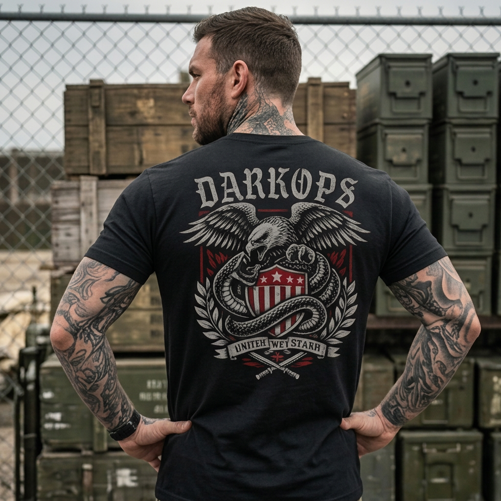 DARKOPS Unter Wet Stark tee — back