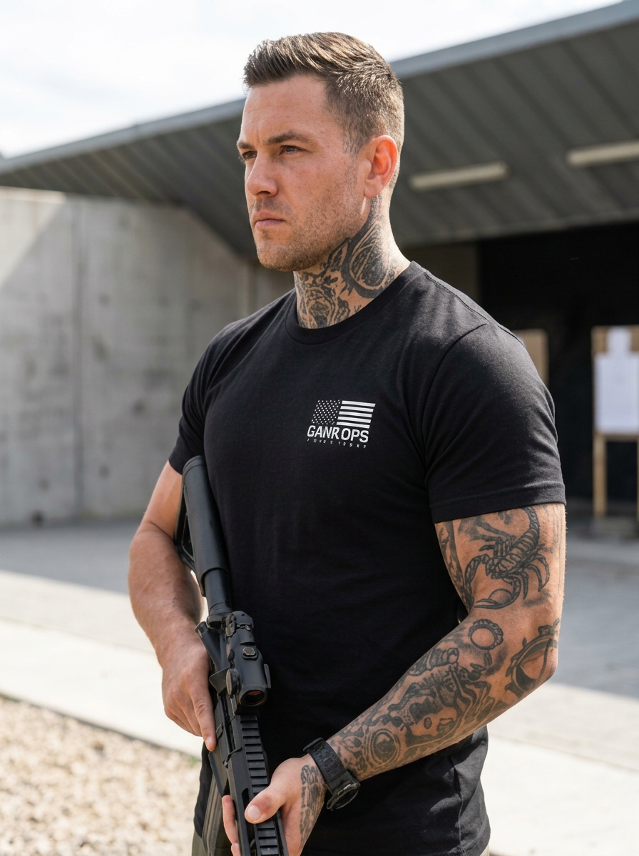 DARKOPS flag tee — range